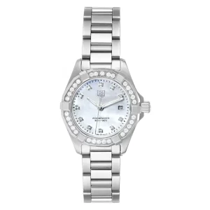 TAG Heuer Aquaracer Mother of Pearl Diamond Ladies Replica Watches WAY1414