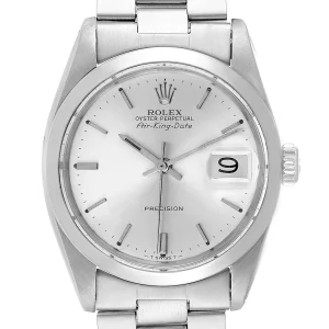 Replica Rolex Air King Date Vintage Stainless Steel Silver Dial 5700