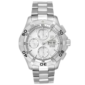 Tag Heuer Aquaracer Silver Dial Chronograph Mens Replica Watches CAF2011