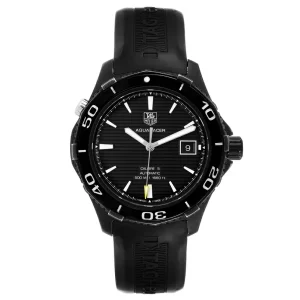 Tag Heuer Aquaracer 500 Black Dial Titanium Mens Replica Watches WAK2180
