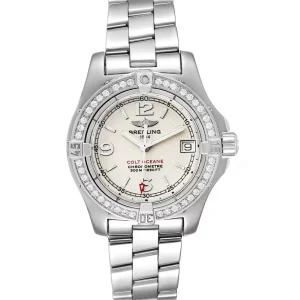 Fake Breitling Colt Oceane Stainless Steel Diamond Ladies Replica Watch A77380