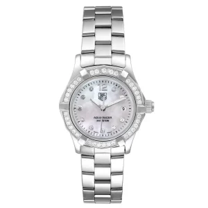 TAG Heuer Aquaracer Mother of Pearl Diamond Ladies Replica Watches WAF1416