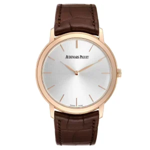 Replica Audemars Piguet Jules Extra Thin Automatic Rose Gold Mens Clone 15180
