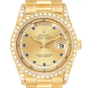 Replica Rolex President Day-Date 36 Yellow Gold Diamond 18388
