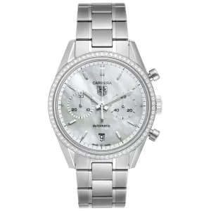 Tag Heuer Carrera Chronograph MOP Diamond Mens Replica Watches CV2116