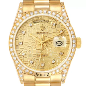 Replica Rolex President Day-Date 18k Yellow Gold Diamond 18138