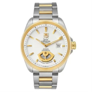 Tag Heuer Grand Carrera 40M Steel Yellow Gold Mens Replica Watches WAV515B