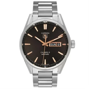 Tag Heuer Carrera Calibre 5 Day Date Steel Mens Replica Watches WAR201D