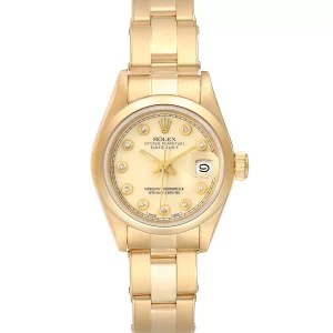 Replica Rolex President Datejust 18k Yellow Gold Diamond Ladies 69168