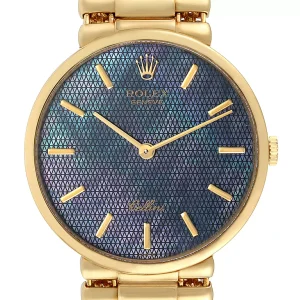 Replica Rolex Cellini Classic Yellow Gold Mother of Pearl Dial 5162