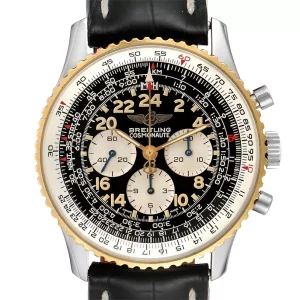 Breitling Navitimer Cosmonaute Lemania Steel Yellow Gold Replica Watches D12022