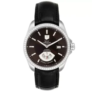 Replica Tag Heuer Grand Carrera Date Brown Dial Steel Mens Watches WAV511E