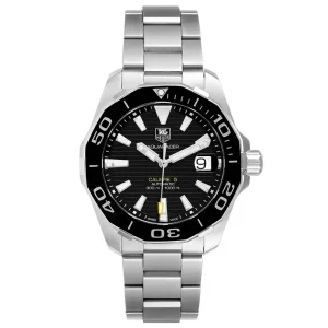 Tag Heuer Aquaracer Black Dial Steel Mens Replica Watches WAY211A