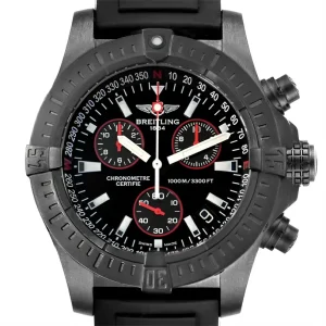 Fake Breitling Aeromarine Avenger Seawolf Blacksteel Replica Watch M73390
