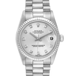 Replica Rolex President Midsize White Gold Diamond Ladies 78279