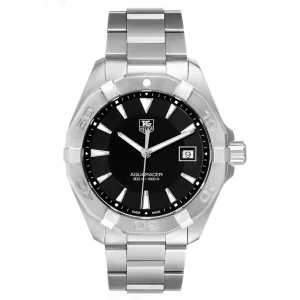 Tag Heuer Aquaracer Black Dial Steel Mens Replica Watches WAY1110