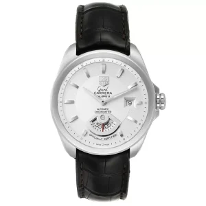 Tag Heuer Grand Carrera Date Silver Dial Steel Mens Replica Watches WAV511B