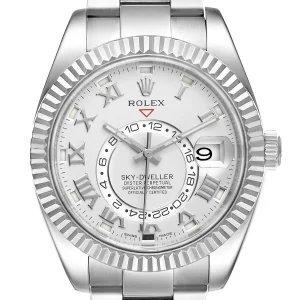 Replica Rolex Sky-Dweller White Gold Roman Dial 326939