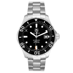Tag Heuer Aquaracer Limited Edition Black Dial Steel Mens Replica Watches WAN2114