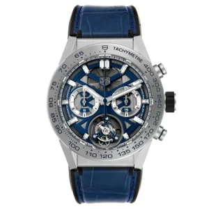 Tag Heuer Carrera Tourbillon Chronograph Titanium Mens Replica Watches CAR5A8H