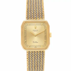 Replica Rolex Cellini 18k Yellow Gold Champagne Dial Ladies 4347
