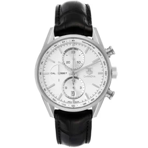 Replica Tag Heuer Carrera Chronograph Silver Dial Mens Watches CAR2111
