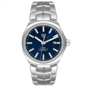 TAG Heuer Link Steel Blue Dial Automatic Mens Replica Watches WBC2112