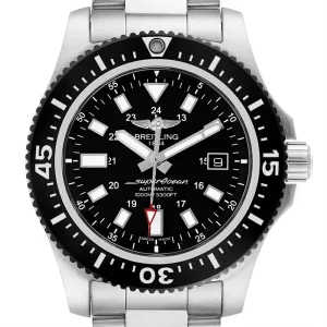 Fake Breitling Aeromarine Superocean 44 Black Dial Replica Watch Y17393