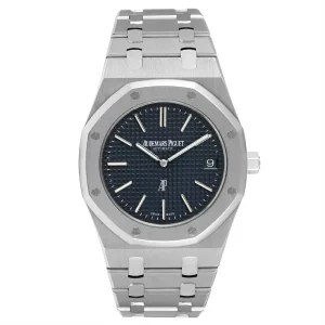 Replica Audemars Piguet Royal Oak Blue Dial Ultra Thin Steel Mens Clone 15202ST