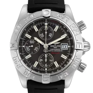 Breitling Galactic II Chronograph Grey Dial Steel Mens Replica Watches A13364