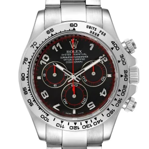 Replica Rolex Cosmograph Daytona 18K White Gold Black Dial 116509