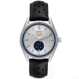 Replica Tag Heuer Carrera Heritage Silver Dial Steel Mens Watches WV5111