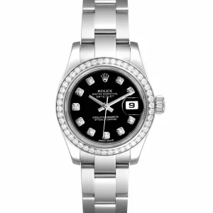Rolex Datejust 26 Steel White Gold Diamond Ladies Replica 179384