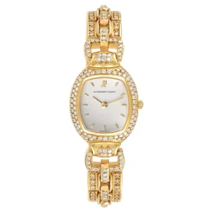 Replica Audemars Piguet Audemarine Yellow Gold Diamond Ladies Clone 66474