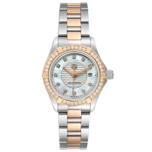 TAG Heuer Aquaracer Mother of Pearl Diamond Ladies Replica Watches WAP1452