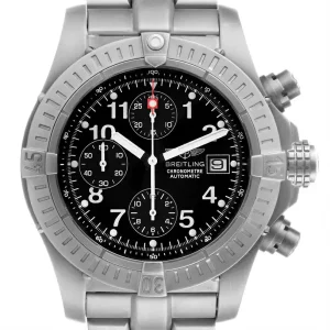 Fake Breitling Avenger Black Dial Chronograph Titanium Replica Watch E13360