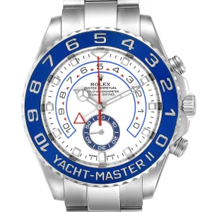 Replica Rolex Yachtmaster II 44 Blue Cerachrom Bezel Steel 116680