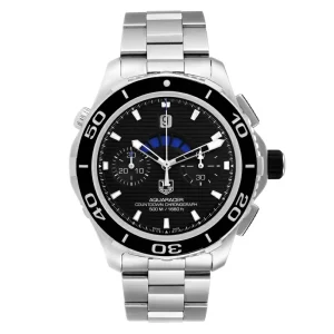 Replica Tag Heuer Aquaracer Black Dial Steel Mens Watches CAK211A