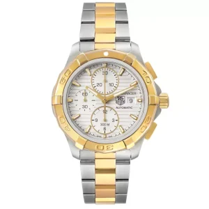 Replica Tag Heuer Aquaracer Chronograph Steel Yellow Gold Watches CAP2120