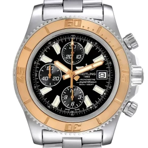 Fake Breitling Aeromarine SuperOcean II Steel Rose Gold Replica Watch C13341