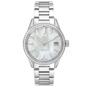 Replica TAG Heuer Carrera MOP Dial Diamond Steel Ladies Watches WAR1315