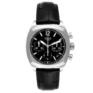 Replica Tag Heuer Monza Black Dial Chronograph Steel Mens Watches CR2110