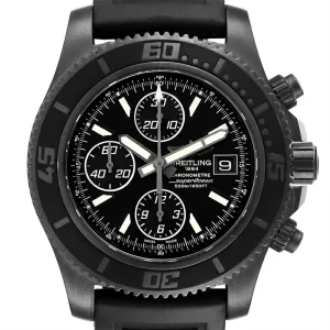 Breitling SuperOcean II Black Dial PVD Steel Mens Replica Watches M13341