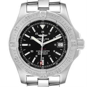 Fake Breitling Colt 41mm Black Dial Automatic Steel Mens Replica Watch A17380