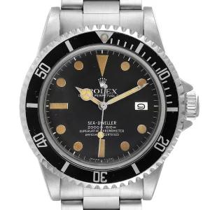 Replica Rolex Seadweller Black Dial Vintage Steel 1665