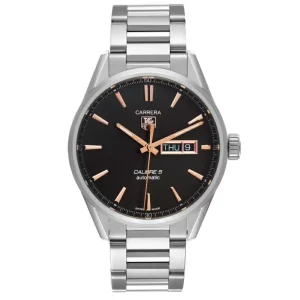 Replica Tag Heuer Carrera Calibre 5 Day Date Steel Mens Watches WAR201C