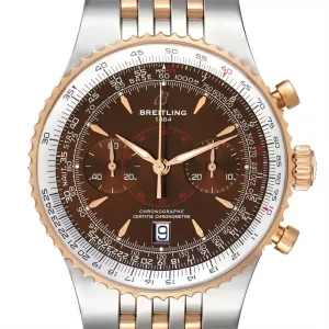 Breitling Montbrillant Legende Steel Rose Gold Mens Replica Watches C23340