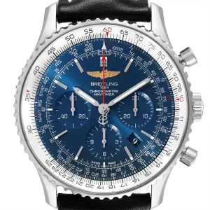 Breitling Navitimer 01 46 Blue Dial Exclusive Edition Mens Replica Watches AB0127