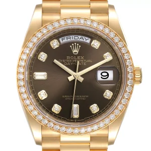 Replica Rolex President Day Date Yellow Gold Diamond 128348