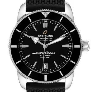 Breitling Superocean Heritage II 42 Black Dial Steel Replica Watches AB2010